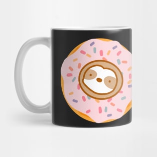 Cute Pink Donut Sloth Mug